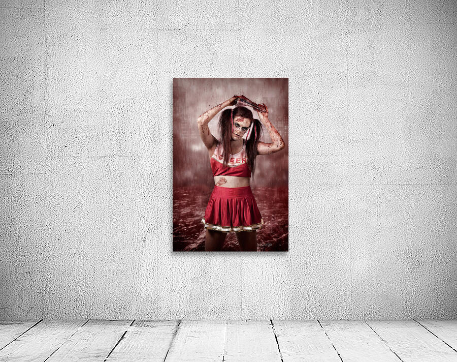 Living dead school girl in headline nightmare Wall Preview