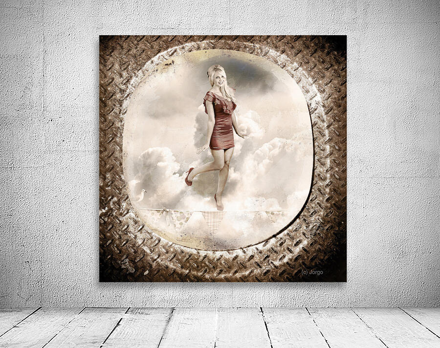 Forties and fifties military pinup poster girl Wall Preview