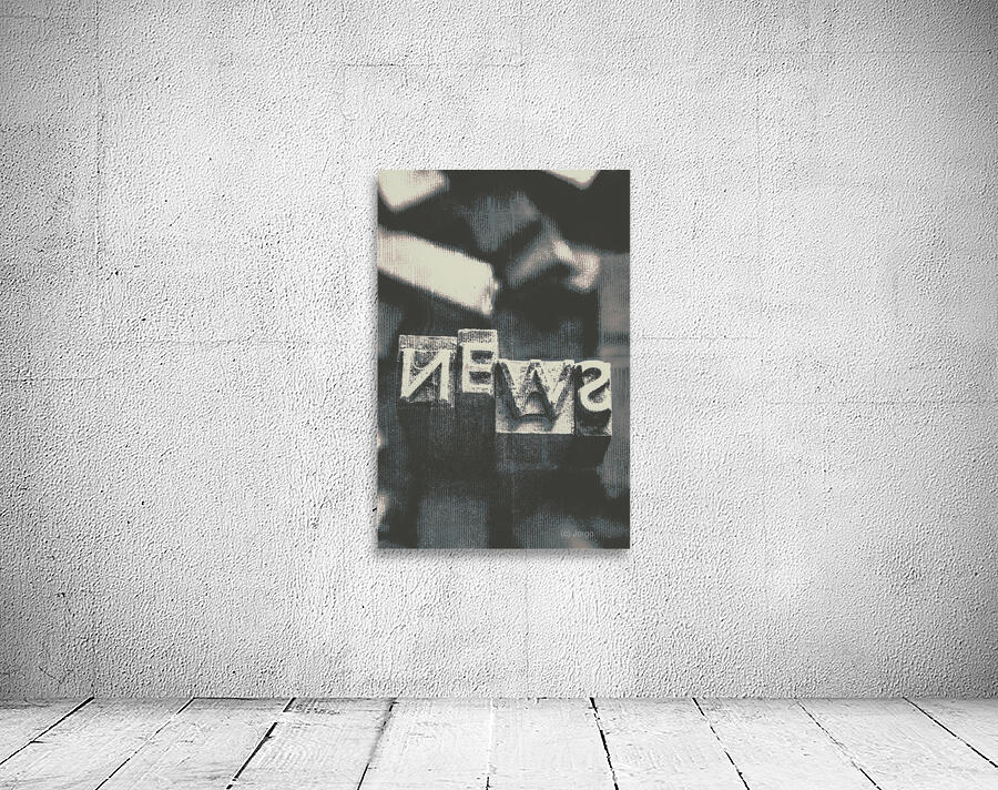 Newspaper printing press art Wall Preview