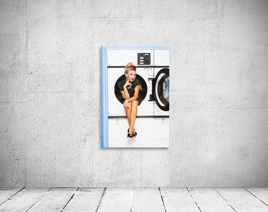 Laundromat Pin-up portrait Wall Preview
