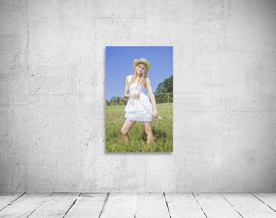 Smiling Female Farmer Wall Preview