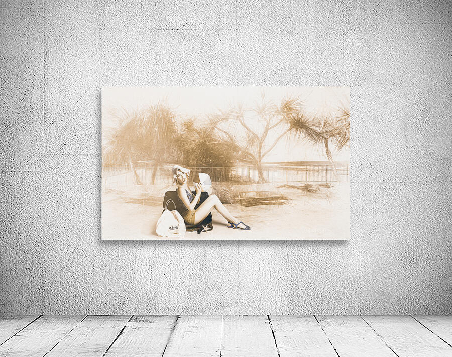 Fine art beach pinup Wall Preview