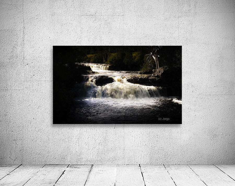Cradle Mountain waterfall in picturesque Tasmania Wall Preview