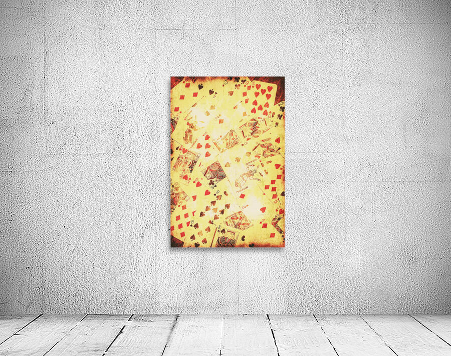 Vintage poker background Wall Preview