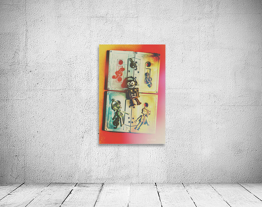 Pop art music robot Wall Preview