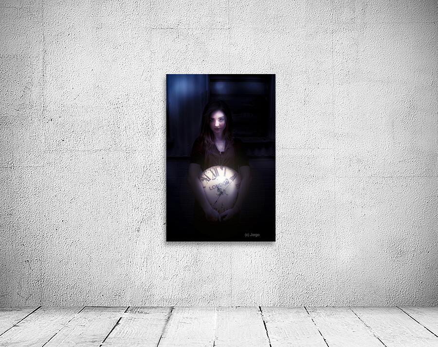 Clock Held By Woman Wall Preview