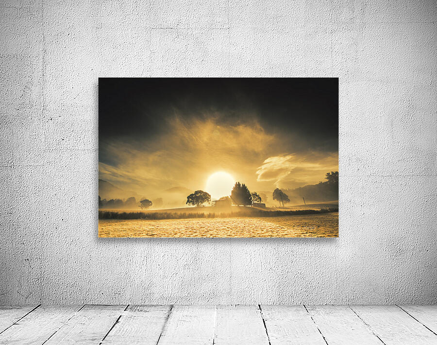 Farmyards and silhouettes Wall Preview