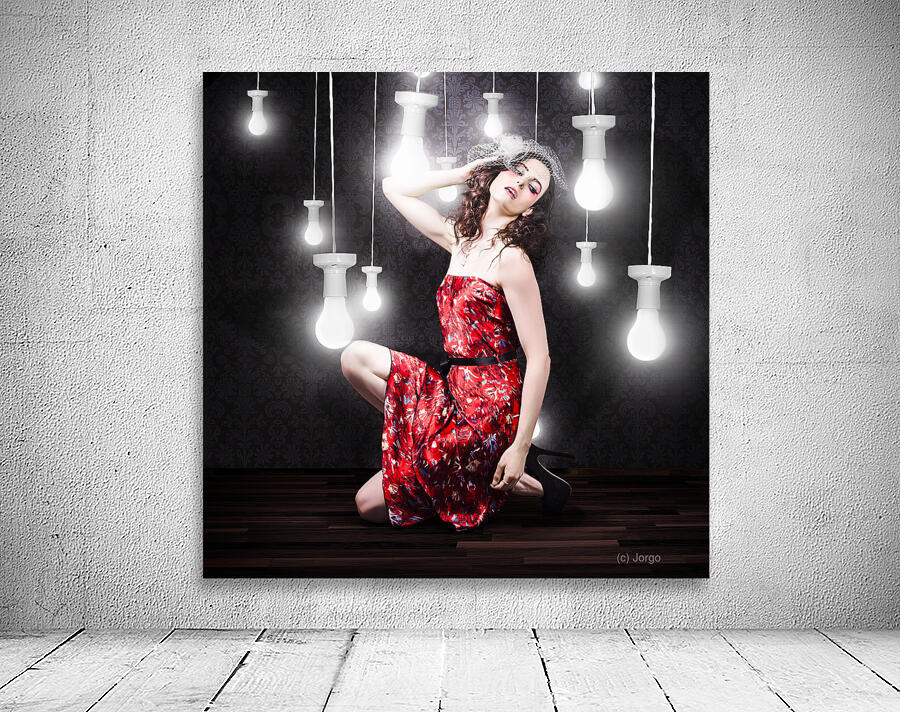 Beautiful Vogue Style Woman. Fashion Art Portrait Wall Preview