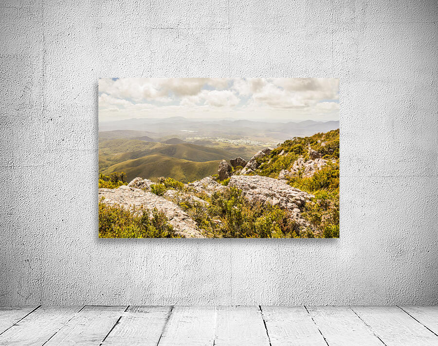 Rural town valley Wall Preview