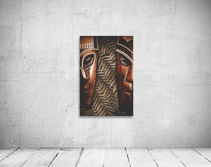 African couple masks Wall Preview