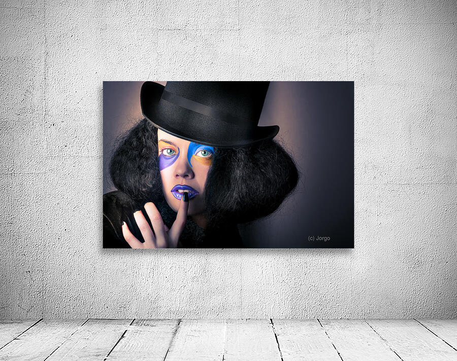 Beautiful high fashion woman in creative makeup Wall Preview