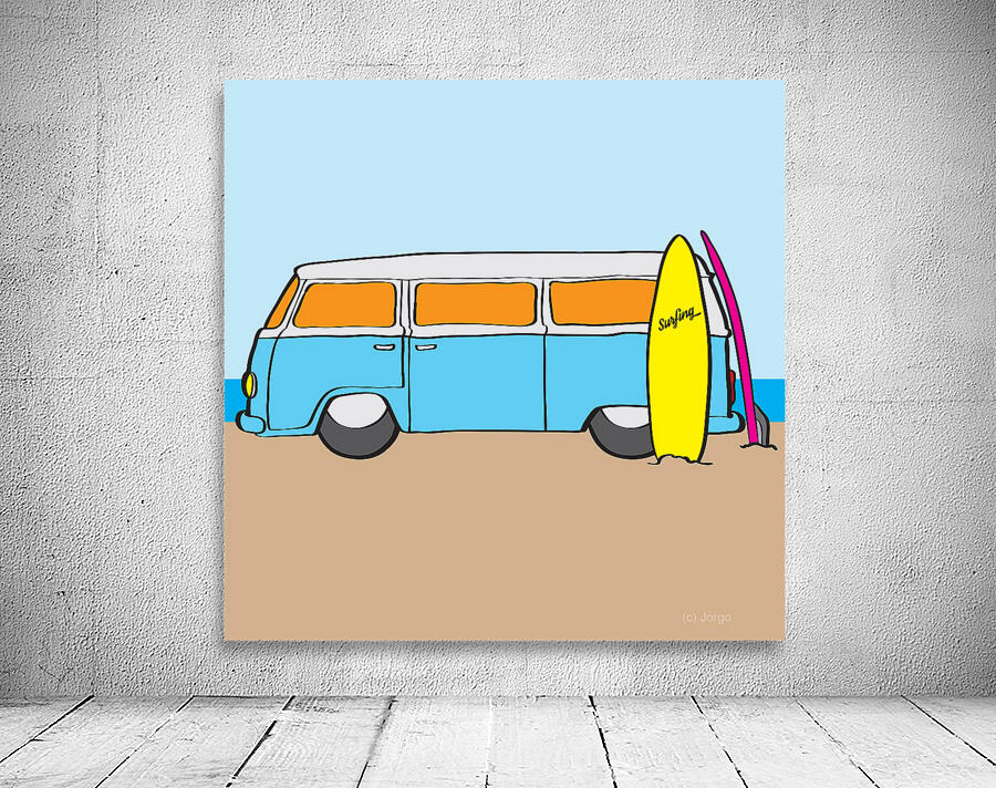 Surfing Australia VW Kombi Van Wall Preview