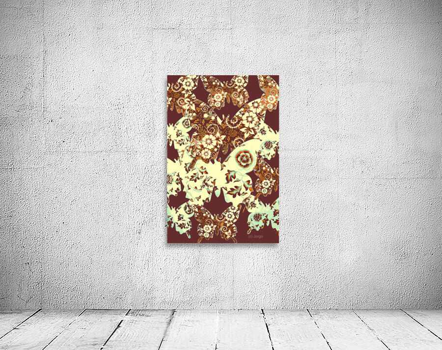 Boho butterflies Wall Preview