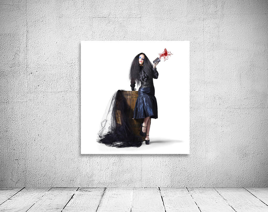 Jester with wine barrel Wall Preview