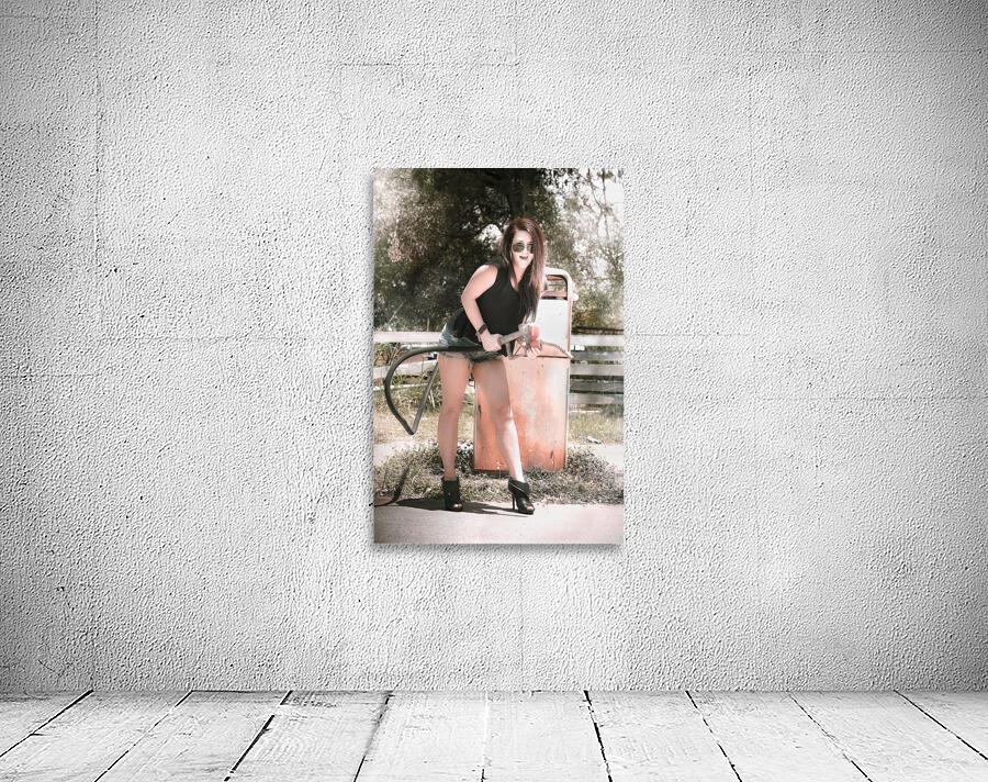 Retro gas shop rock Wall Preview