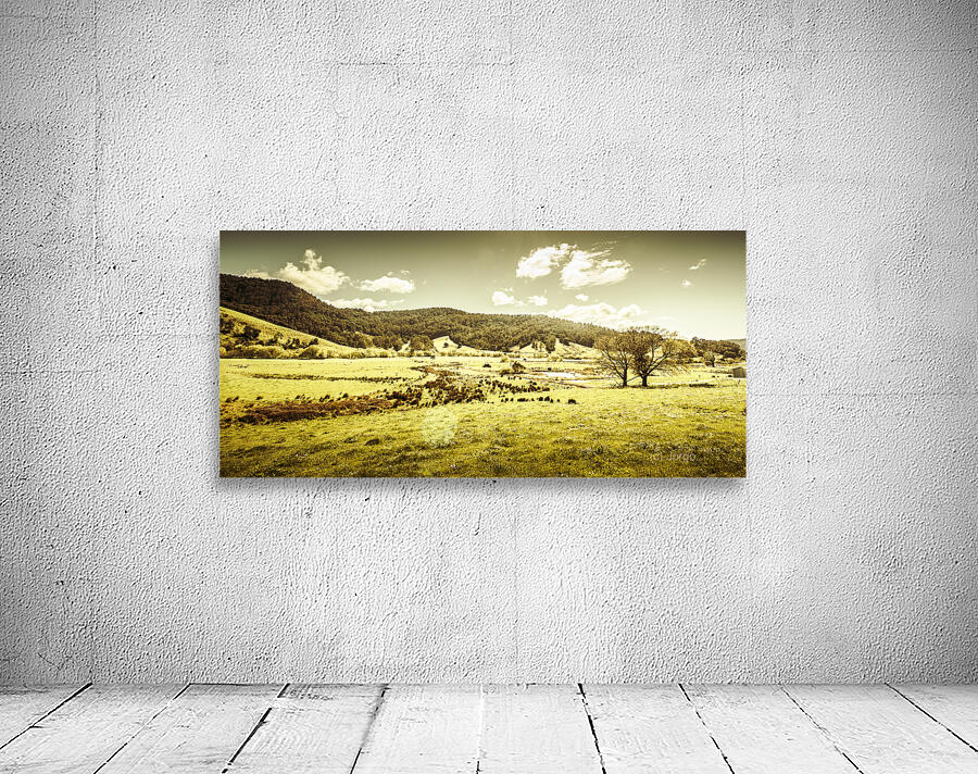 Peaceful panoramic pasture Wall Preview