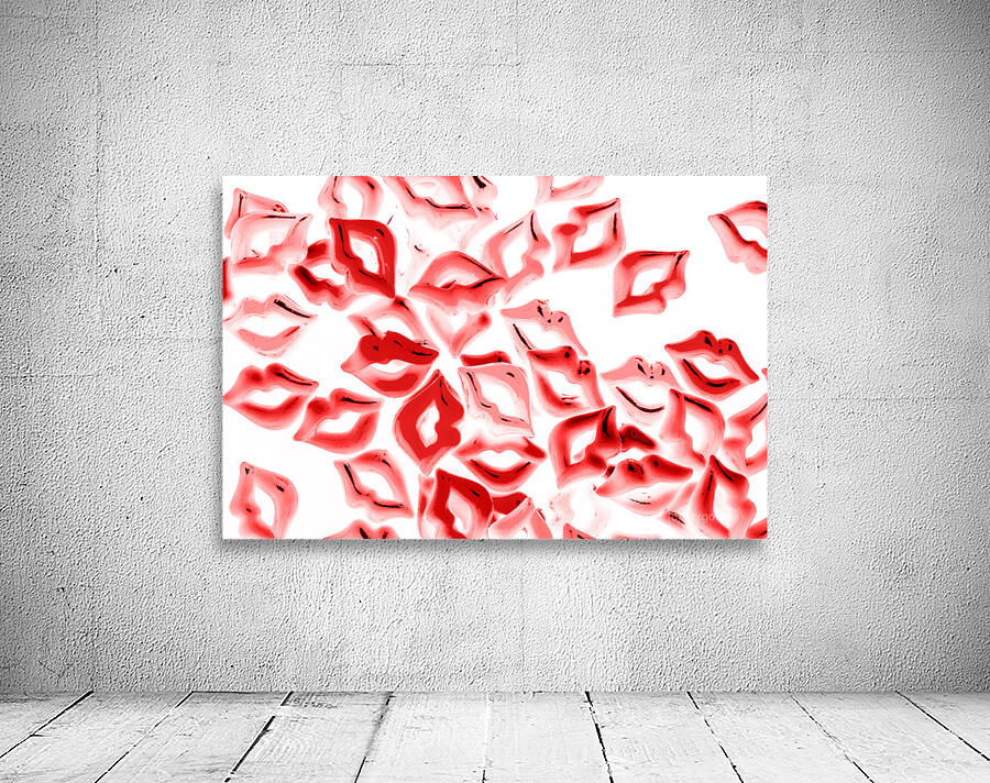 Retro red lips Wall Preview