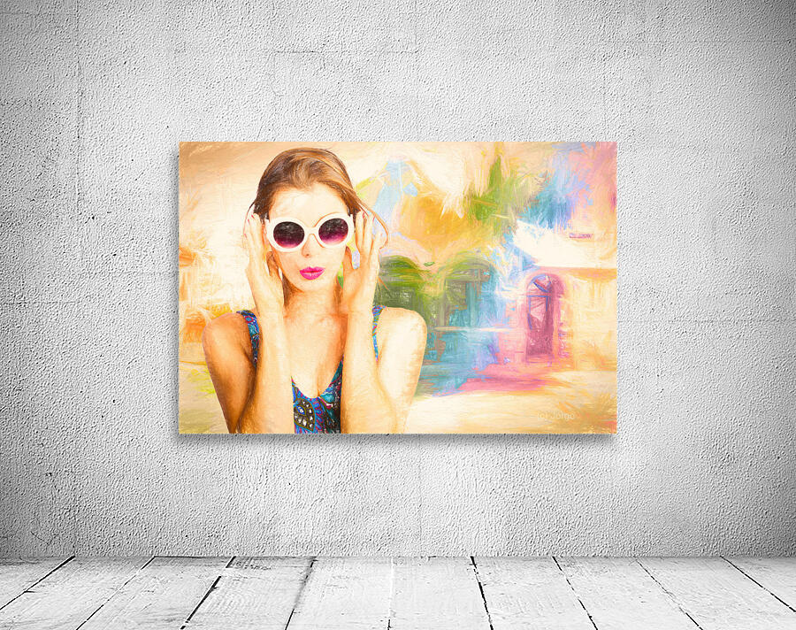 Fashion art pinup woman Wall Preview