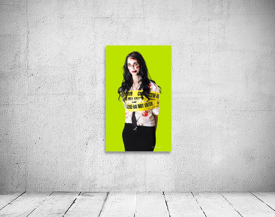Zombie woman taped up Wall Preview
