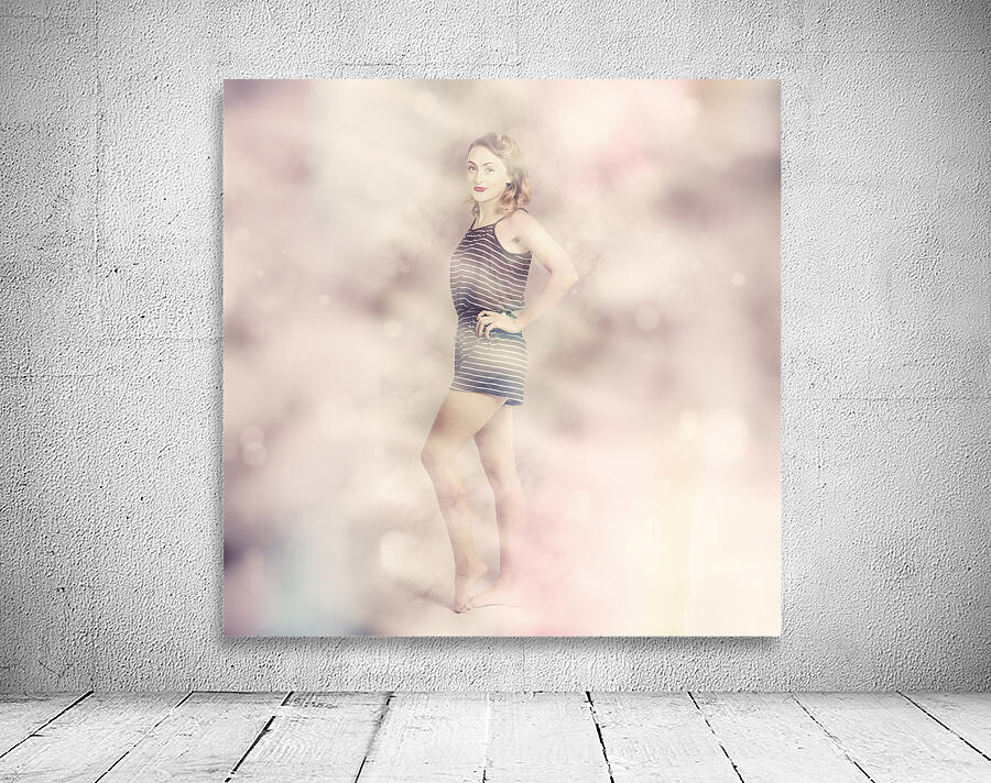 Posh retro fashion pinup Wall Preview