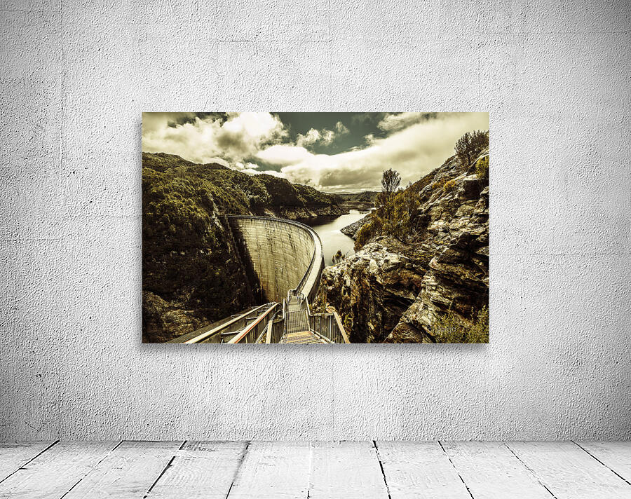 Rustic rural water architecture Wall Preview