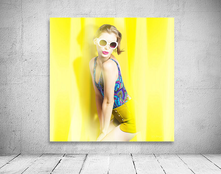 Beauty and fashion pinup girl Wall Preview