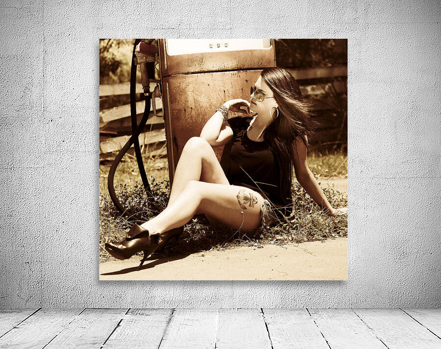 Classic automotive babe Wall Preview