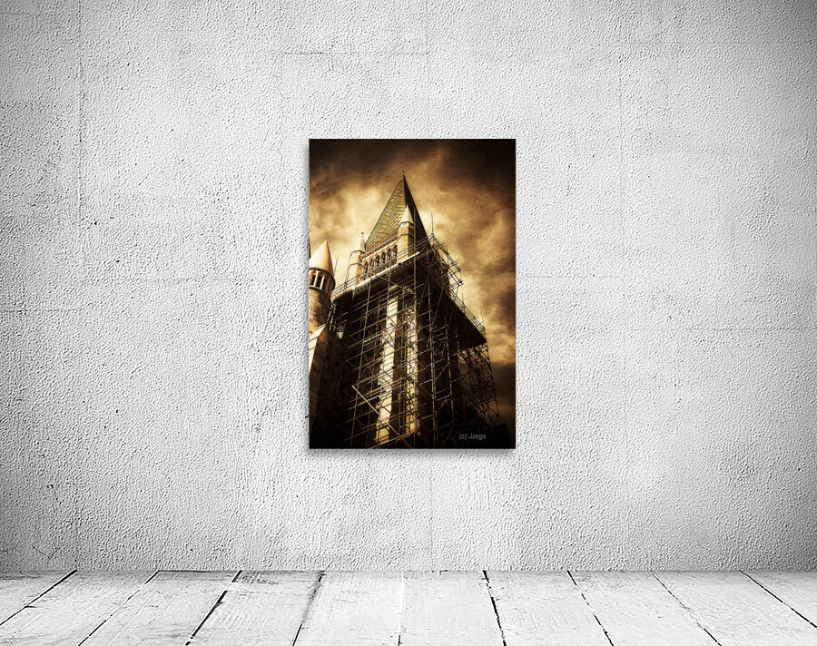 Vintage Church Column Construction Wall Preview