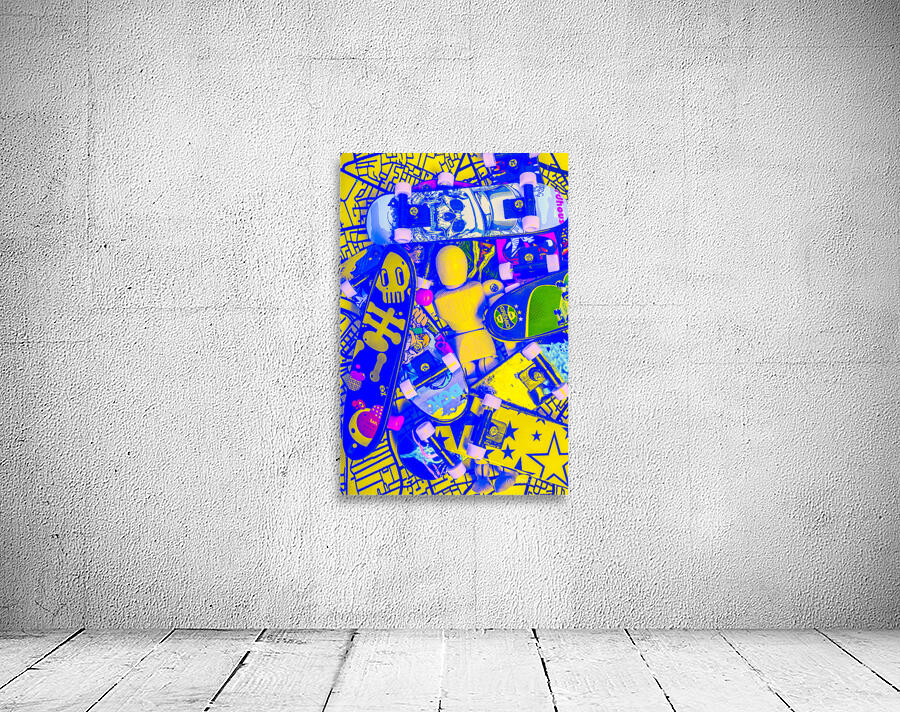 Urban skater pileup  Wall Preview