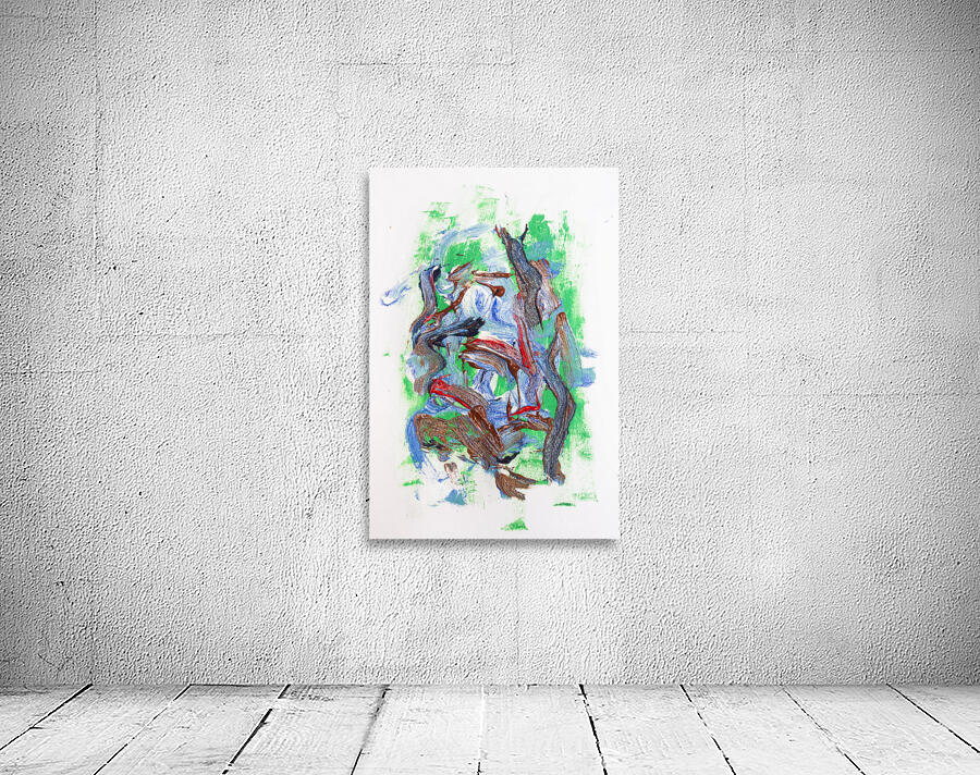 Abstract painting. Division is their narrative Wall Preview