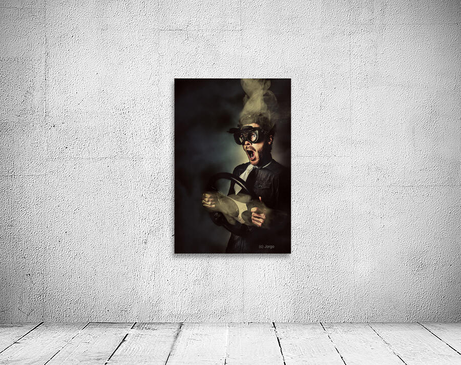 Crazy speed car driver Wall Preview