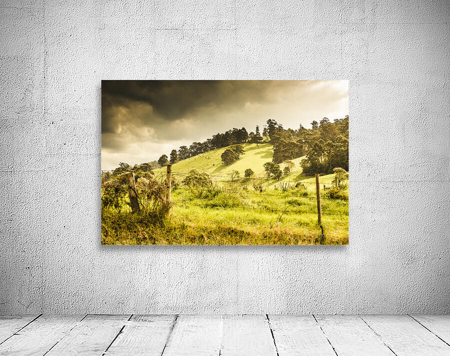 Colourful fields and farmyards Wall Preview