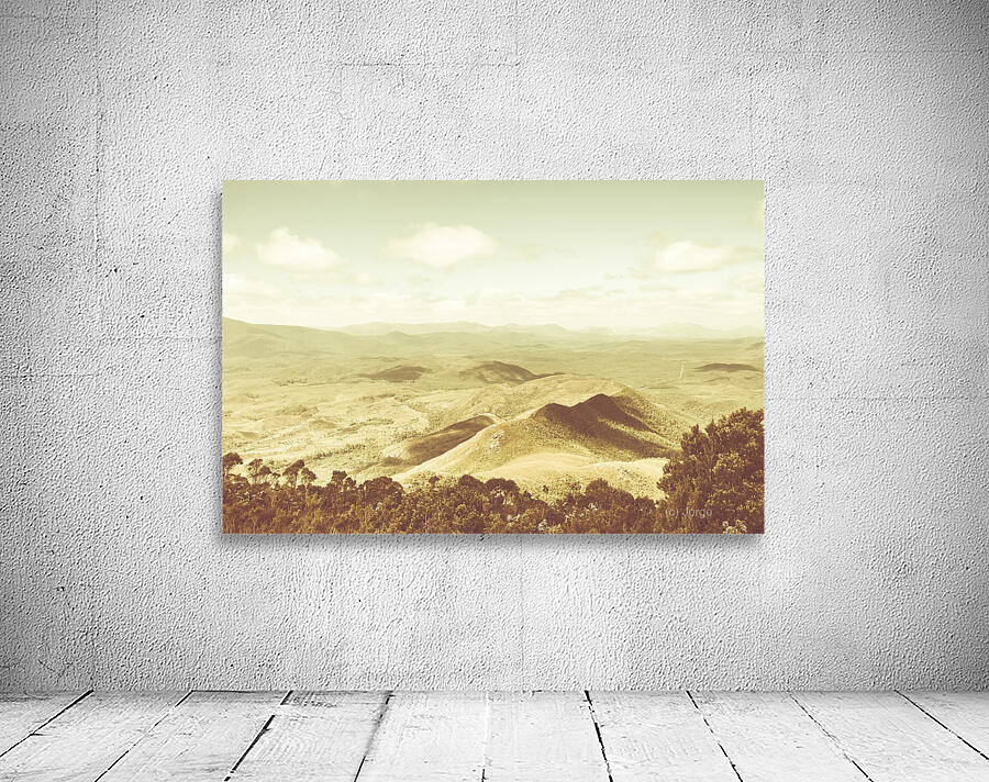 Pastel tone mountains Wall Preview