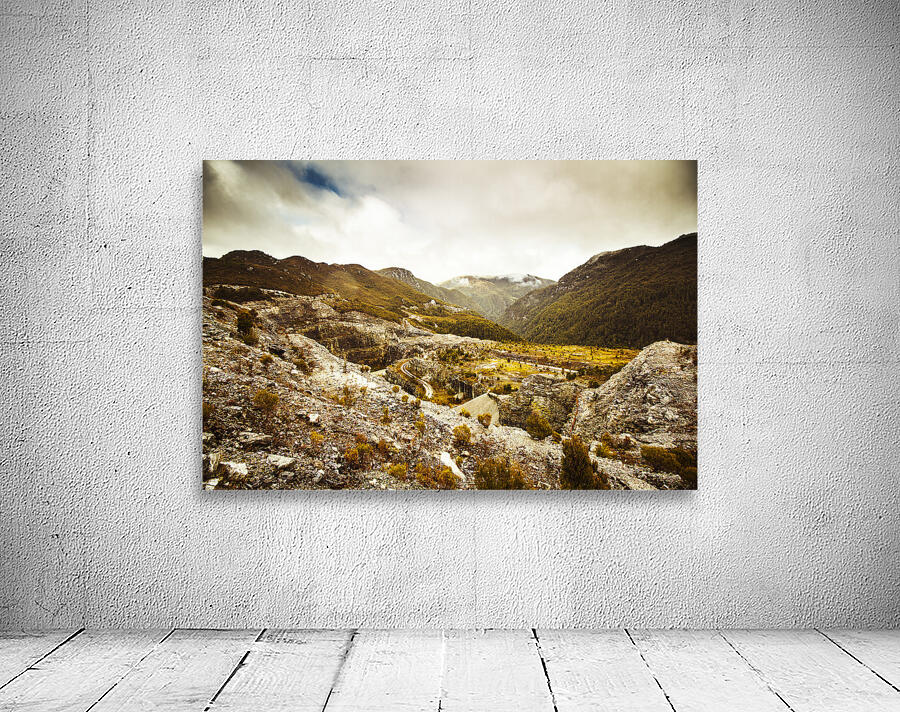 Rocky valley mountains Wall Preview
