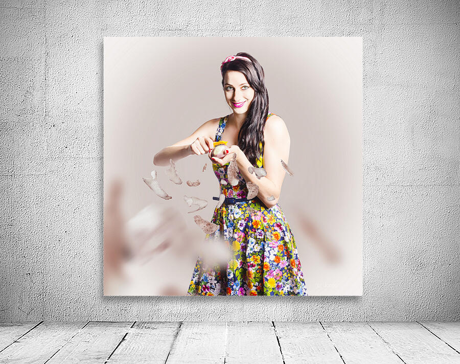 Baking pin up cook Wall Preview