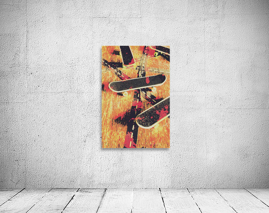 Grunge skate art Wall Preview