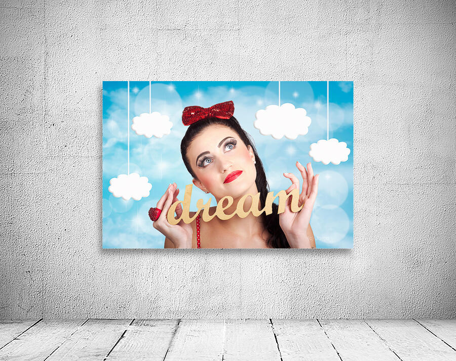Inspire to create. Pinup your dreams to the sky Wall Preview
