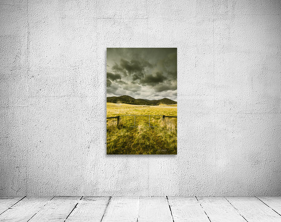 Storm covered winter farmland Wall Preview