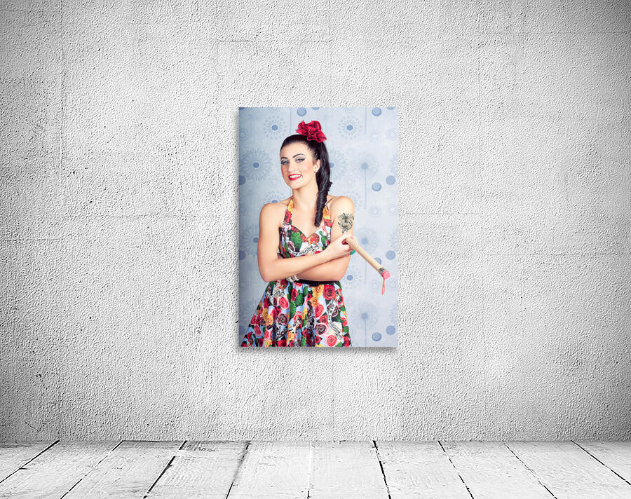 Beautiful day of the dead girl drawing tattoo Wall Preview