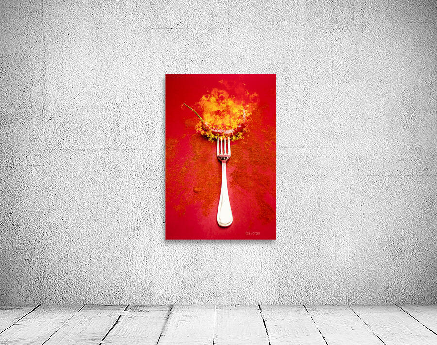 Forking hot food Wall Preview