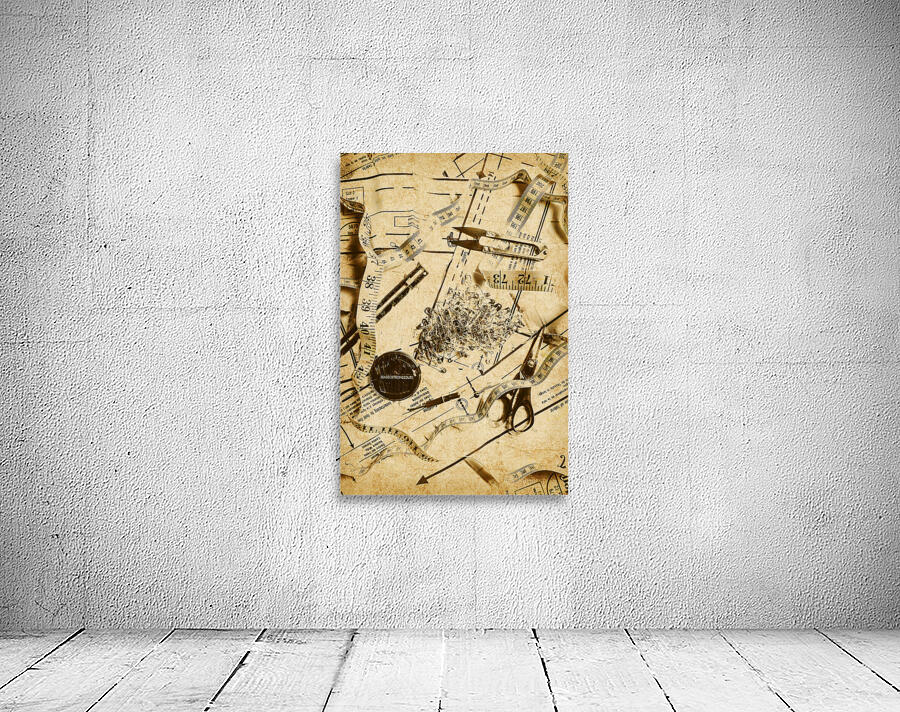 In fashion of vintage sewing Wall Preview