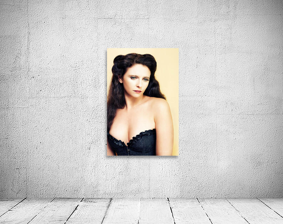 Retro Portrait Of A Young Brunette Beauty Wall Preview