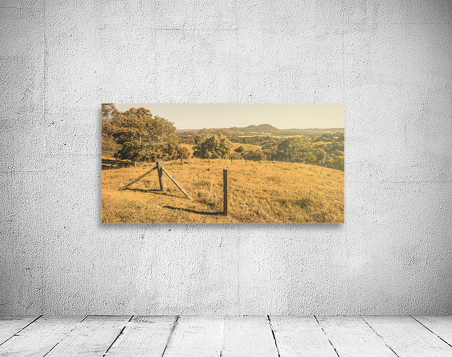 Farm fields of Eumundi Sunshine Coast Wall Preview