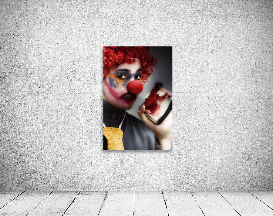 Clown Holding Flask Wall Preview