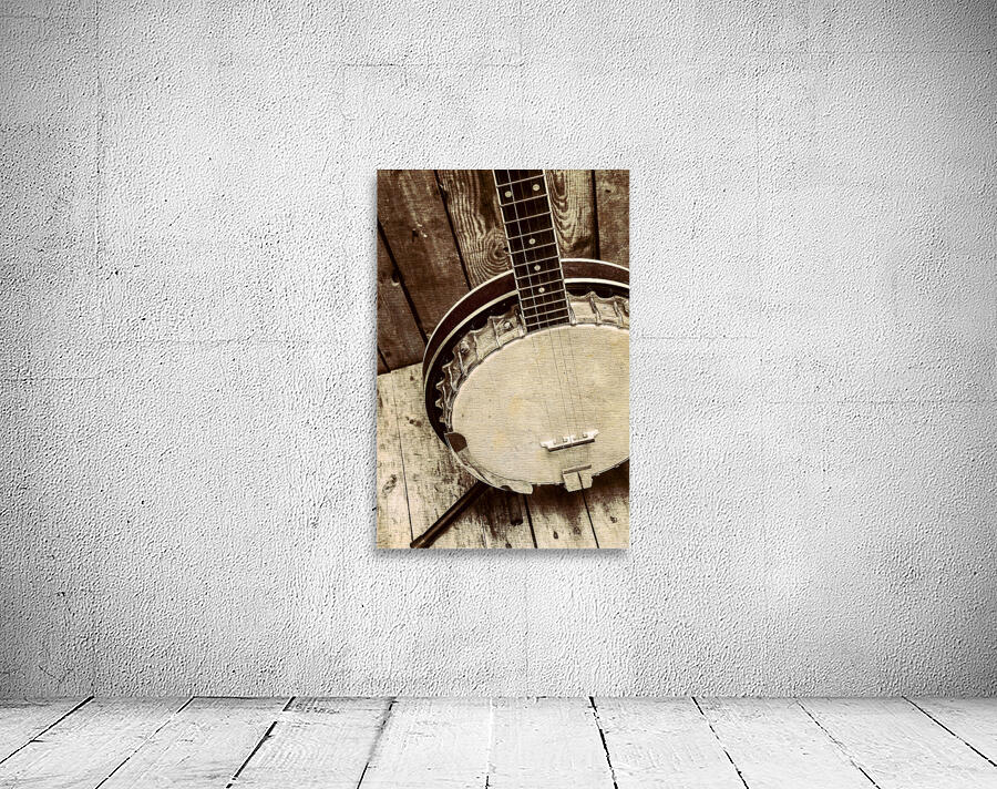 Vintage banjo barn dance Wall Preview