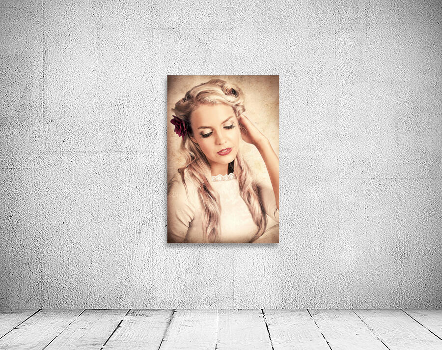 Vintage Luxury Photo Of An Elegant Beauty Queen Wall Preview