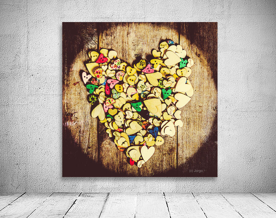 Pop heart togetherness Wall Preview