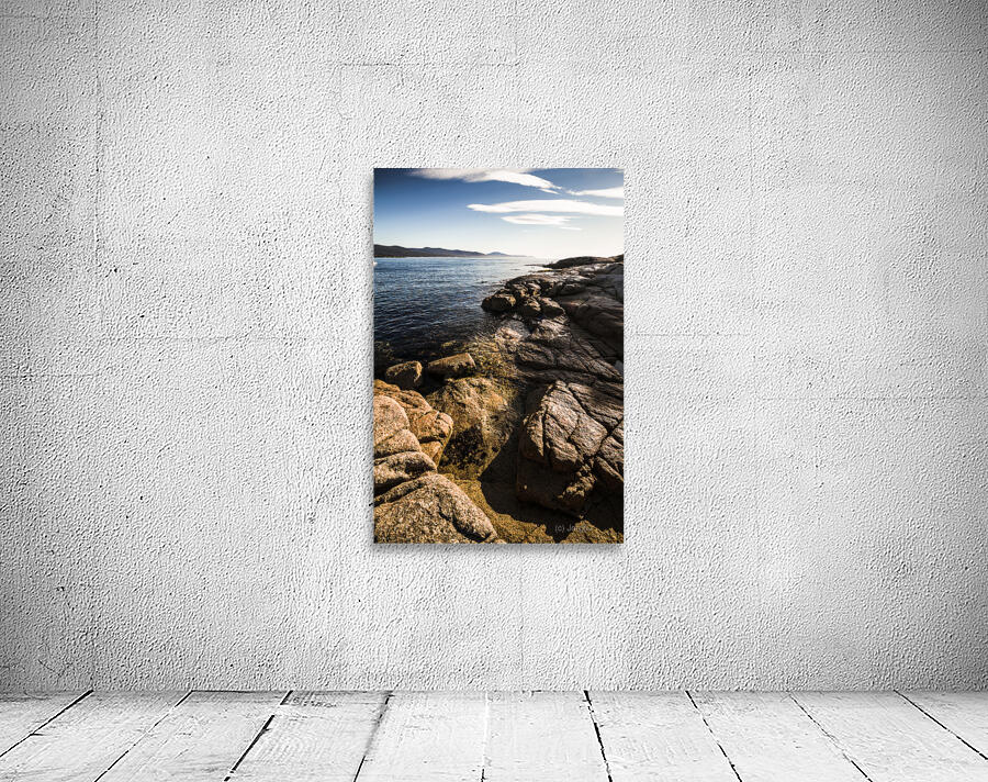 Beautiful rock covered coastline Wall Preview