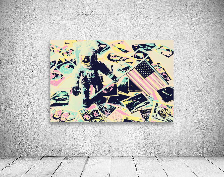 One small stamp for mankind Wall Preview