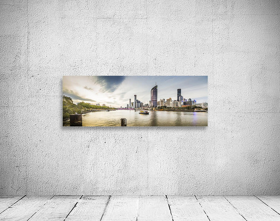 Brisbane River Panorama Wall Preview